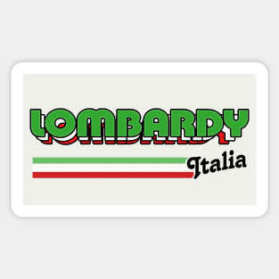 Lombardy / Italian Region Typography Design Sticker